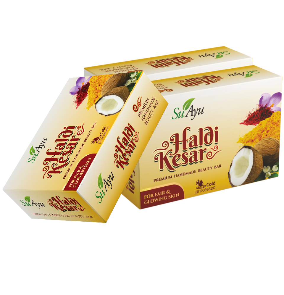 Haldi Kesar Soap (Pack of 3) - SuAyu