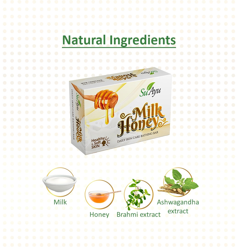 Milk Honey Soap (Pack of 3) - SuAyu