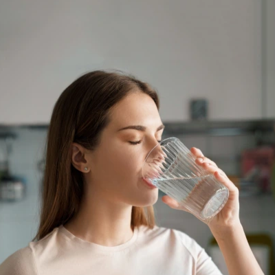 With Water, after meals