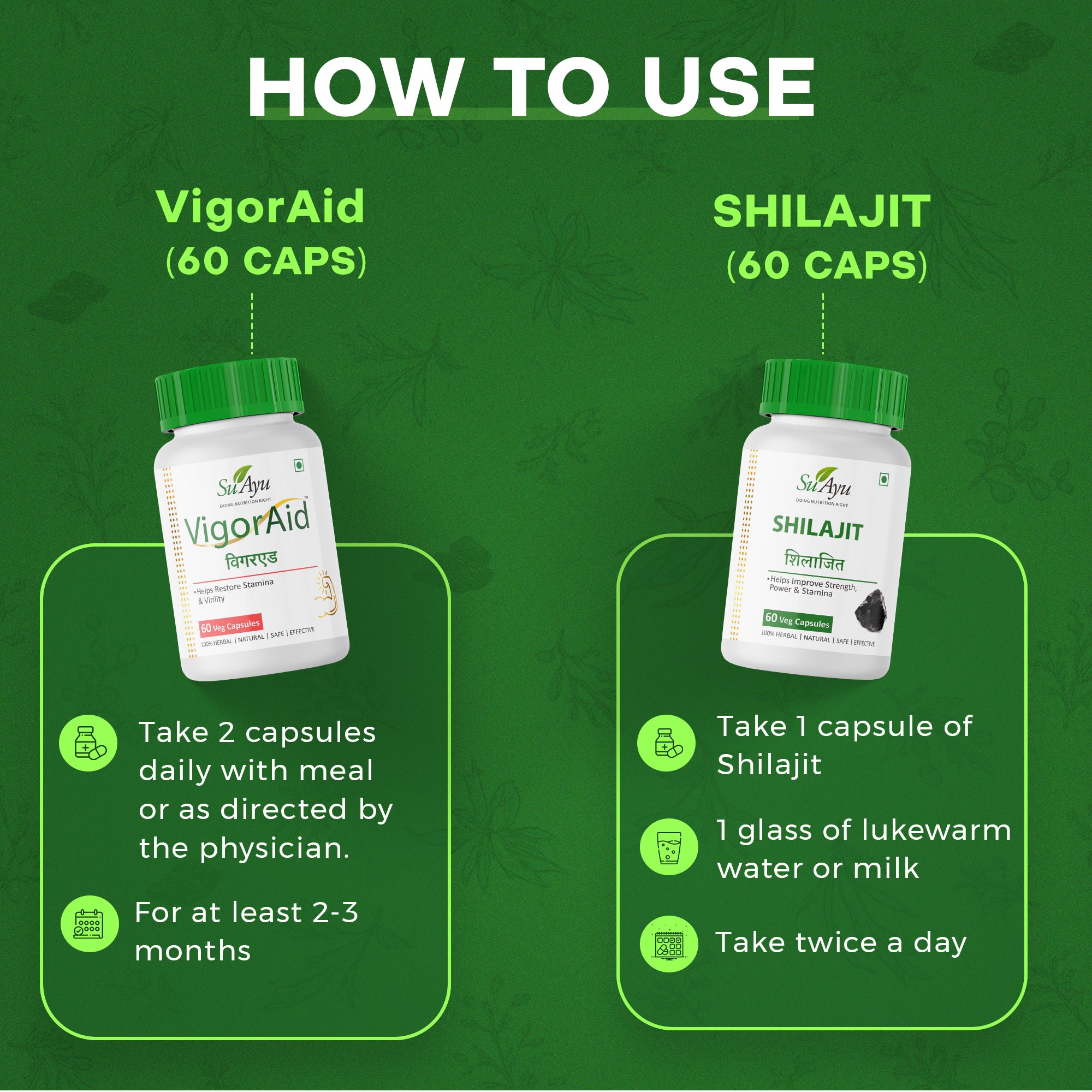 VigorAid + Shilajit Combo