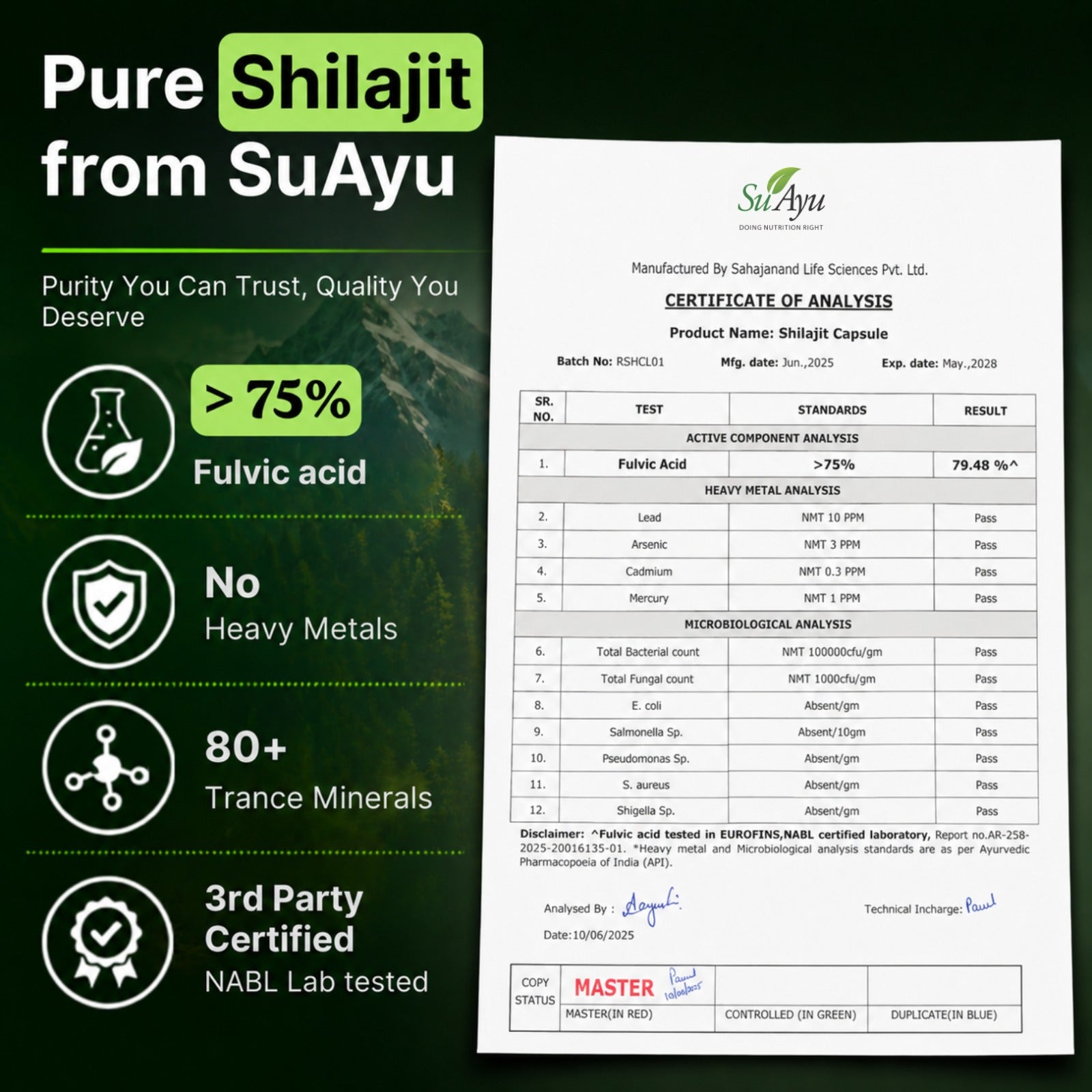 Suayu Shilajit Fulvic acid