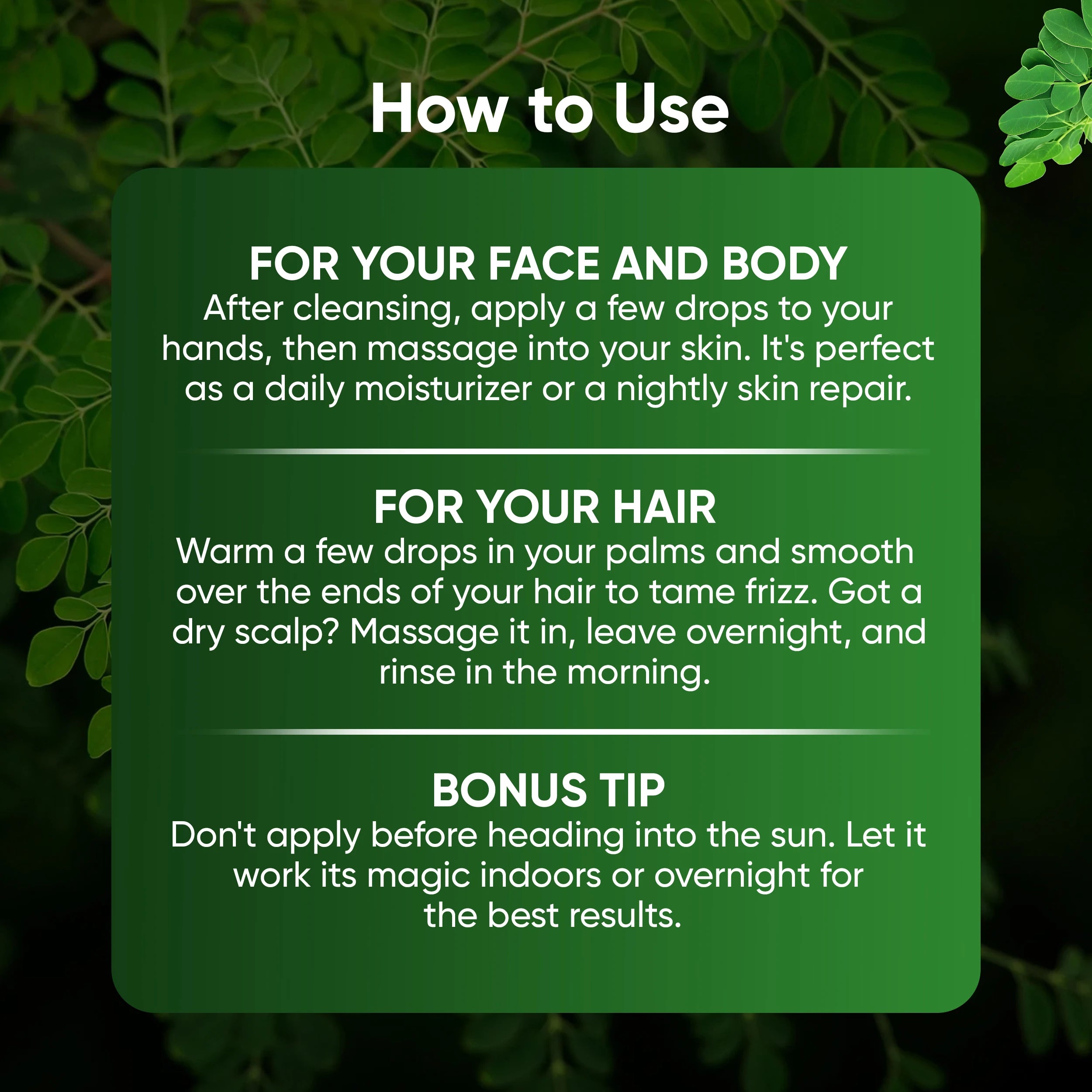 Moringa Oil
